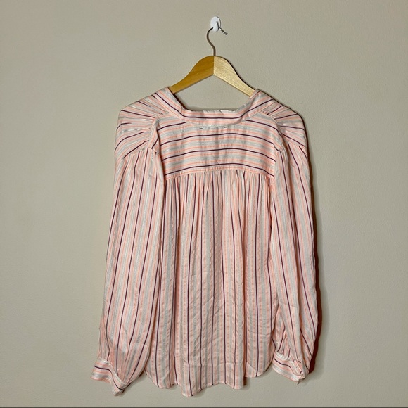 NWT XiRENA | Wren Cameo Striped Button Down Shirt - Picture 4 of 12